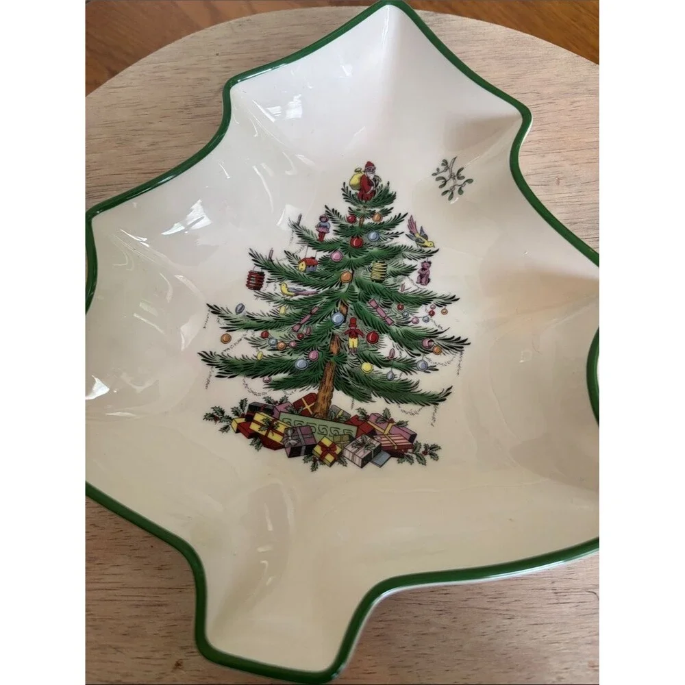 NEW Spode Christmas Tree Shape Figural 9